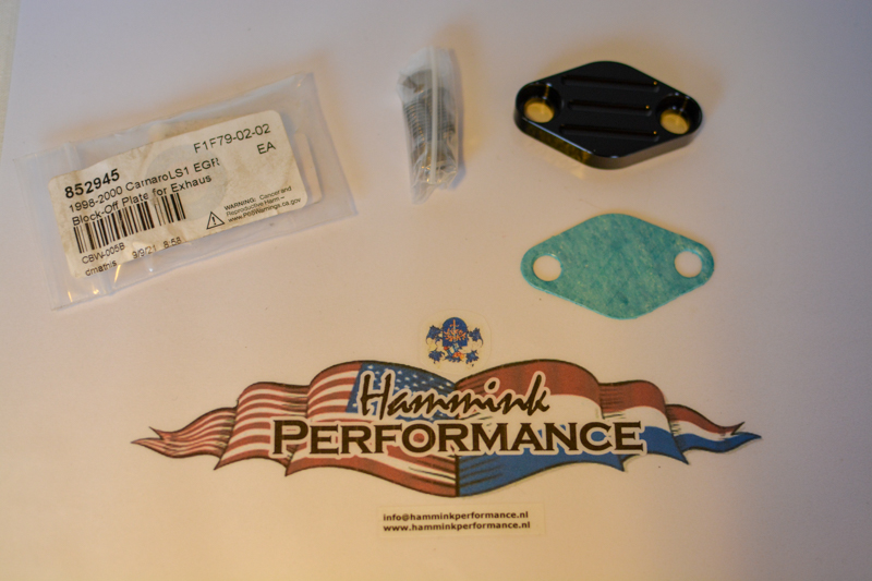 Camaro/Firebird 982000 LS1 EGR blockoff plate Hammink Performance